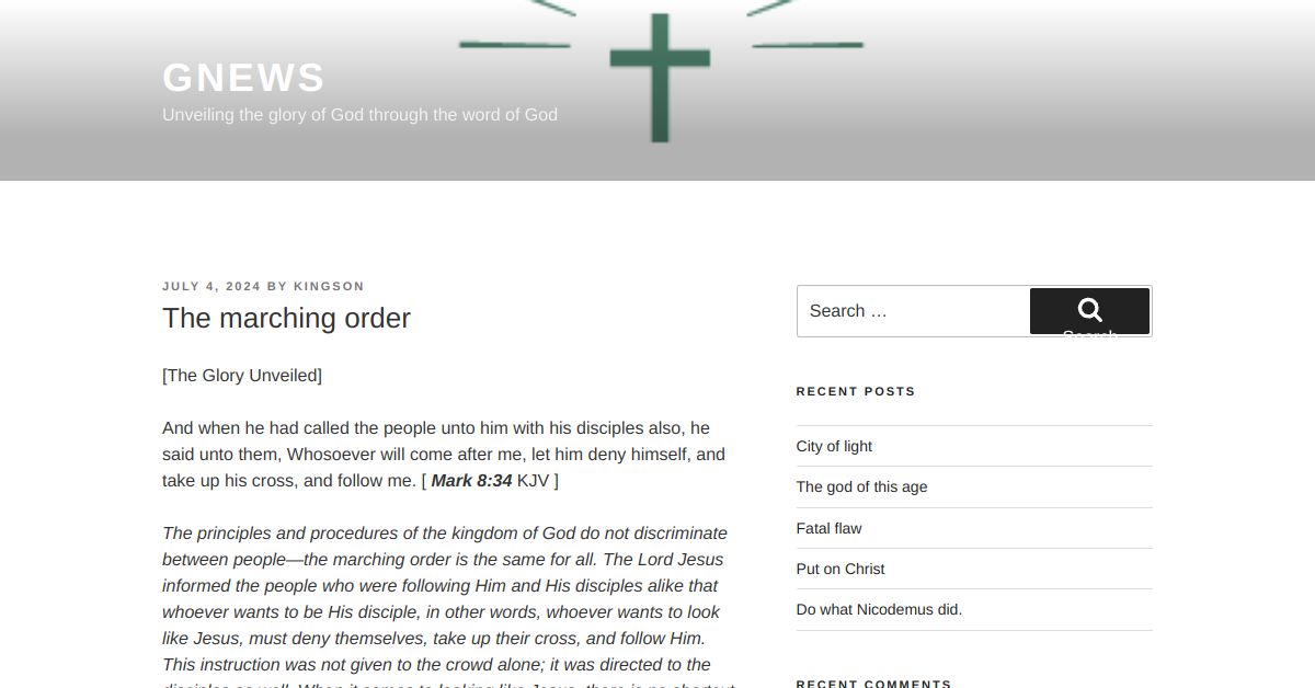 The marching order – GNews